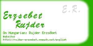 erzsebet rujder business card